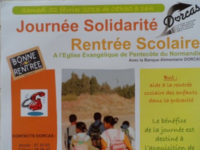 Affiche pour la Journée Solidarité 2013